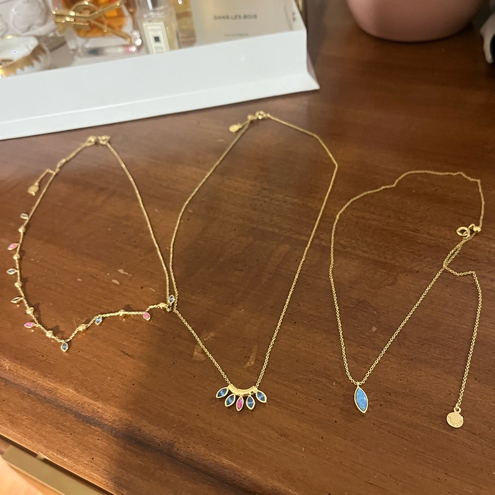 Bundle of 3 adjustable Gorjana Necklaces